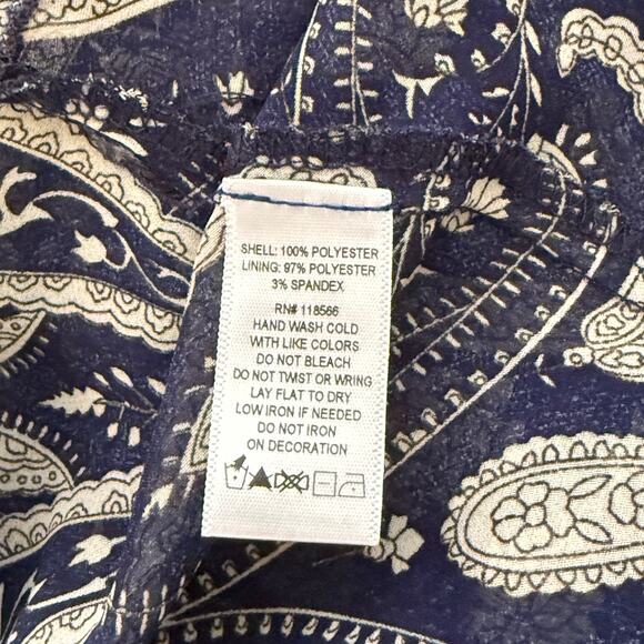 Sheryl Crow Paisley Print V-Neck Maxi Dress Size S Pom-Poms Hippie Boho Gypsy - Picture 8 of 13